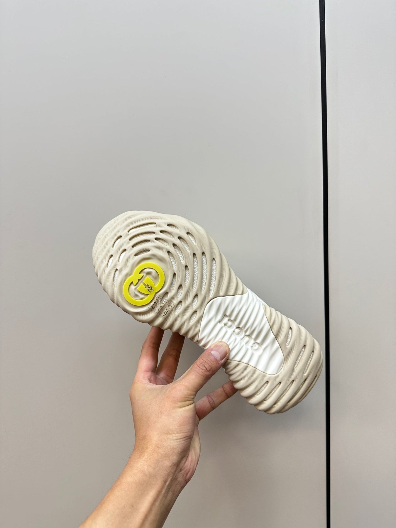 GG Ripple Leather Sneakers White