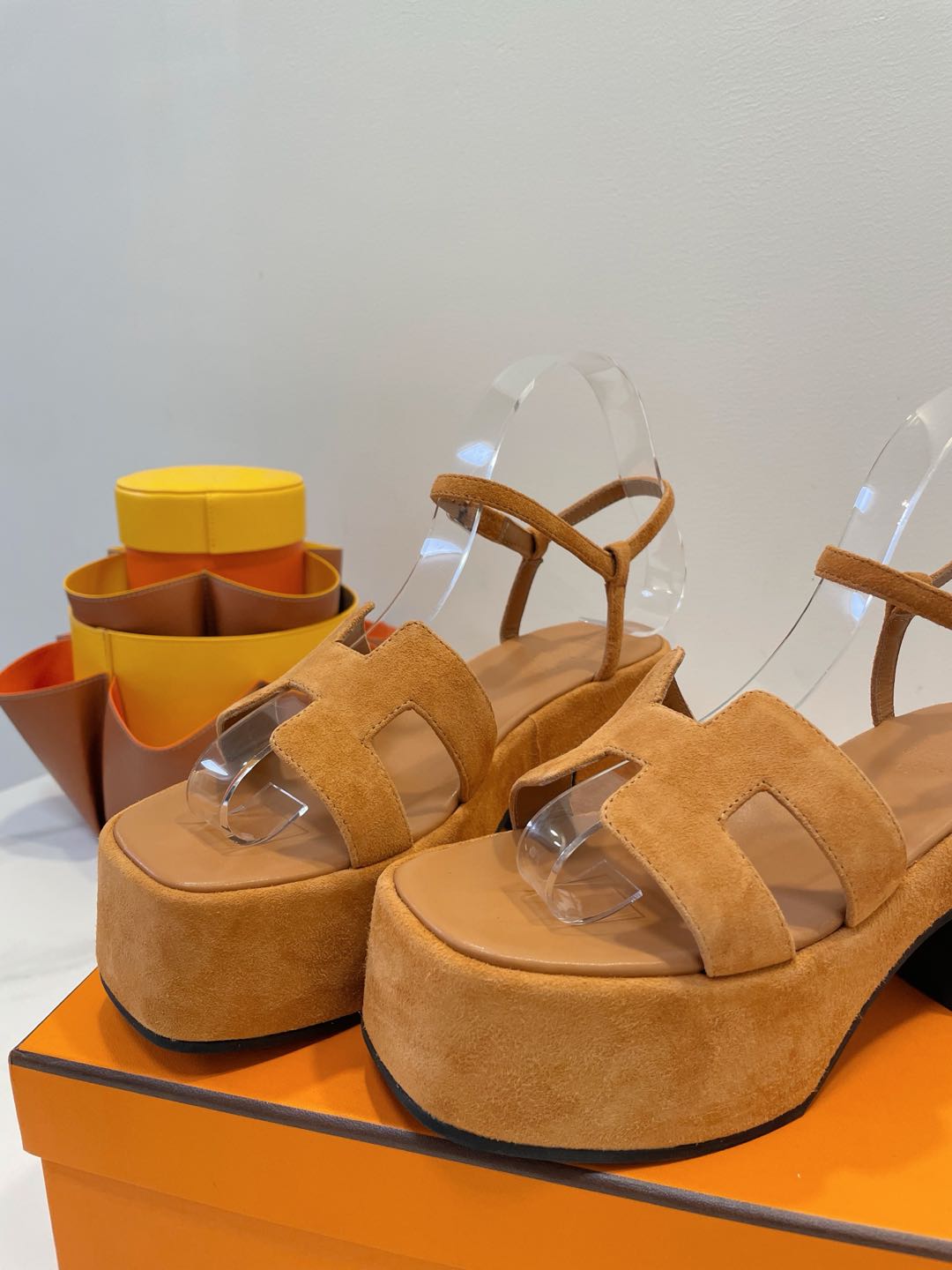 JAM 30 SANDAL IN CINNAMON BROWN SUEDE