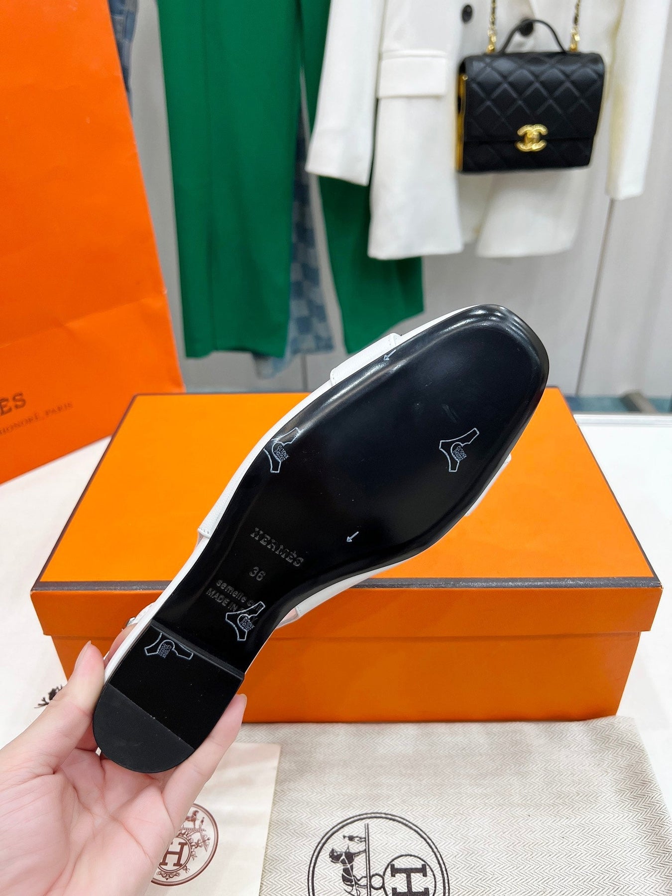 INNOCENTE SLINGBACK WHITE CALFSKIN