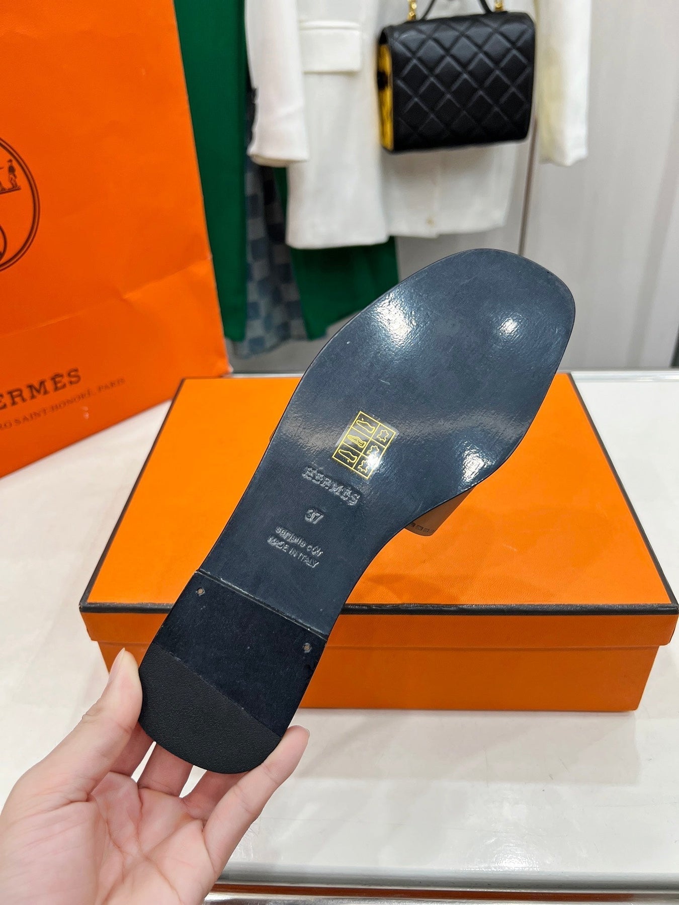 IDIOMA SANDAL IN BRONZE BROWN CALFSKIN