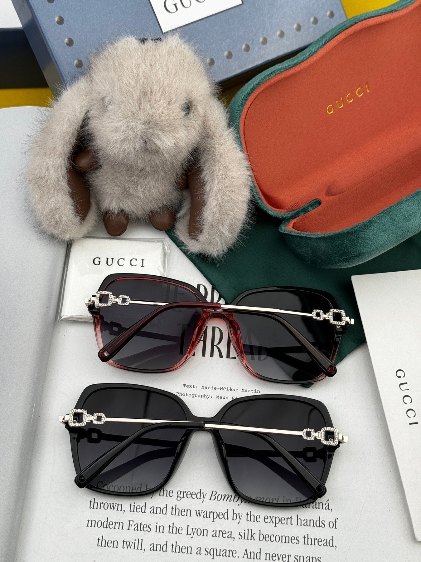 OVERSIZED SQUARE FRAME SUNGLASSES G2750 IN ACETATE AND METAL