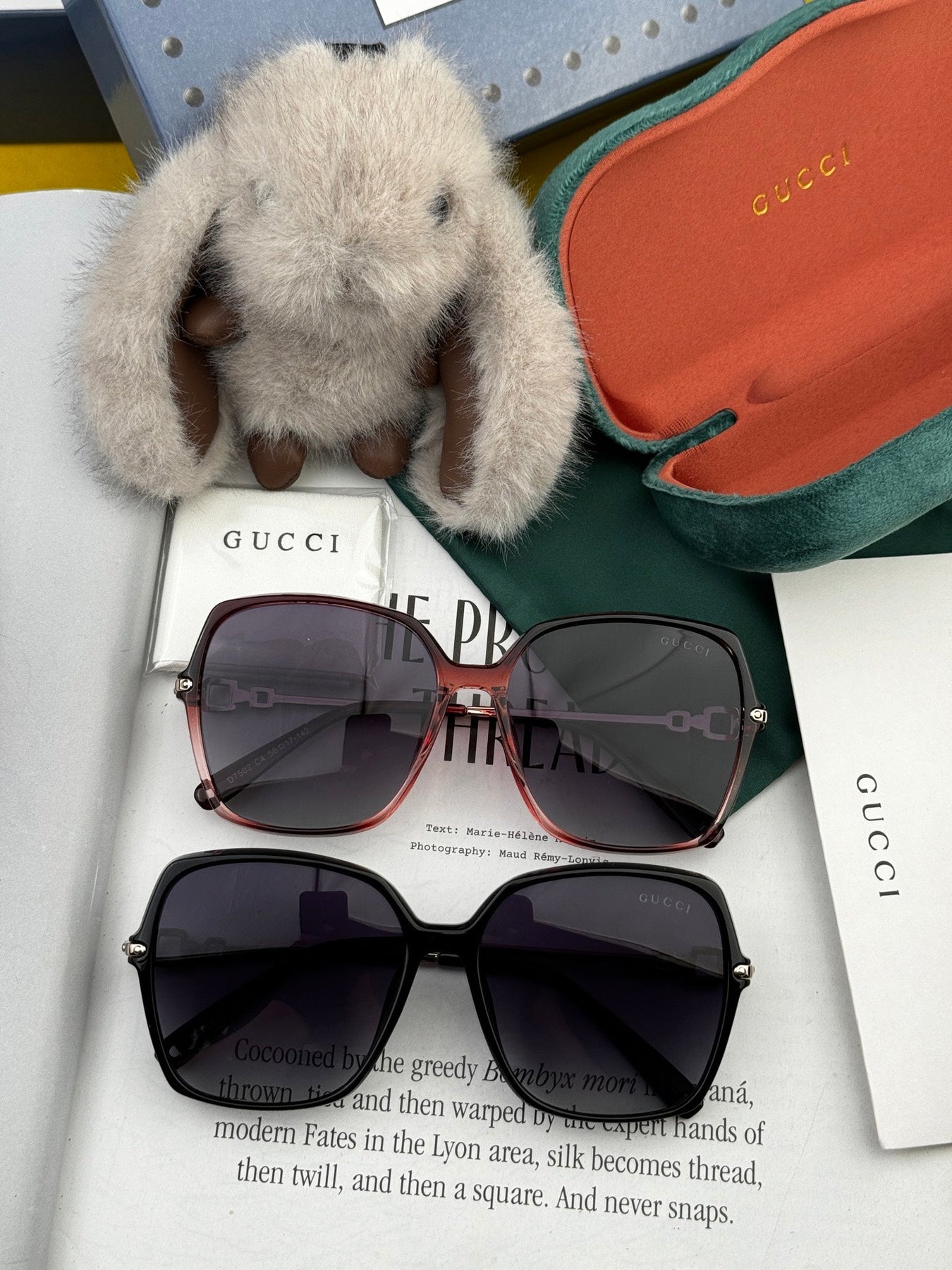 OVERSIZED SQUARE FRAME SUNGLASSES G2750 IN ACETATE AND METAL