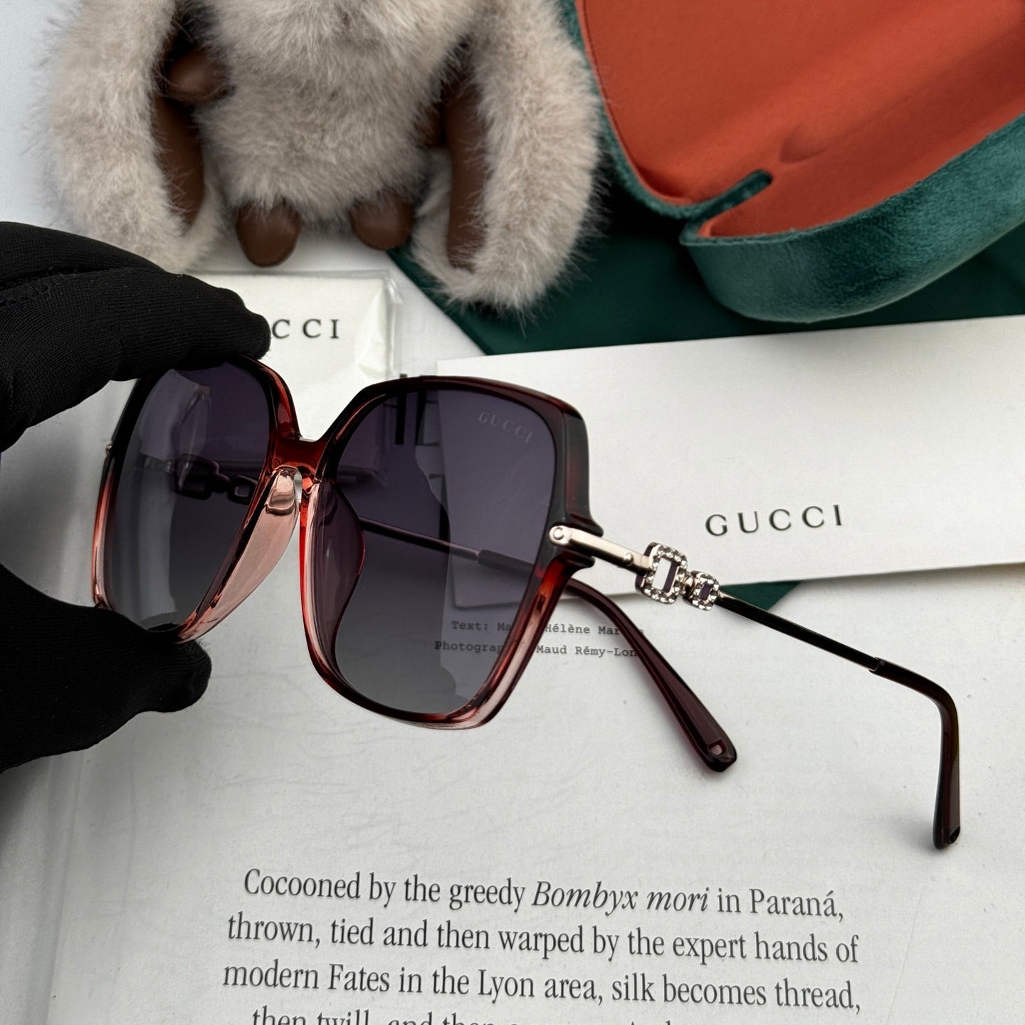 OVERSIZED SQUARE FRAME SUNGLASSES G2750 IN ACETATE AND METAL