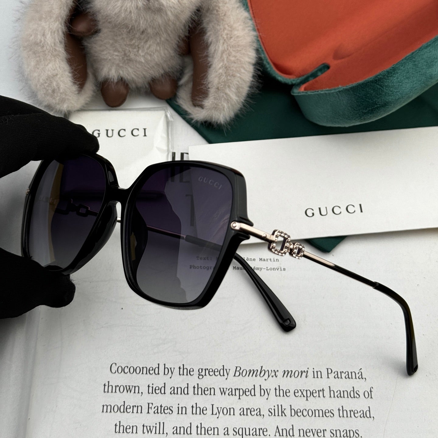 OVERSIZED SQUARE FRAME SUNGLASSES G2750 IN ACETATE AND METAL