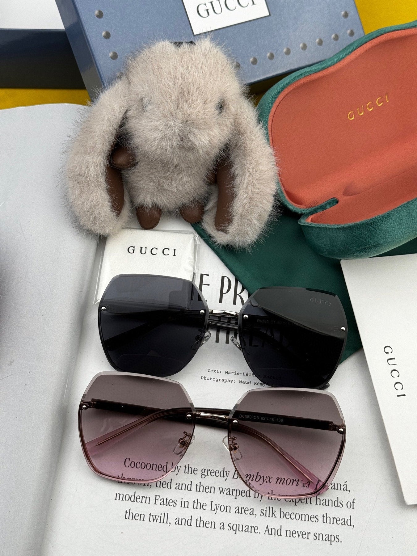 RECTANGULAR FRAME SUNGLASSES G0638 IN METAL AND ACETATE