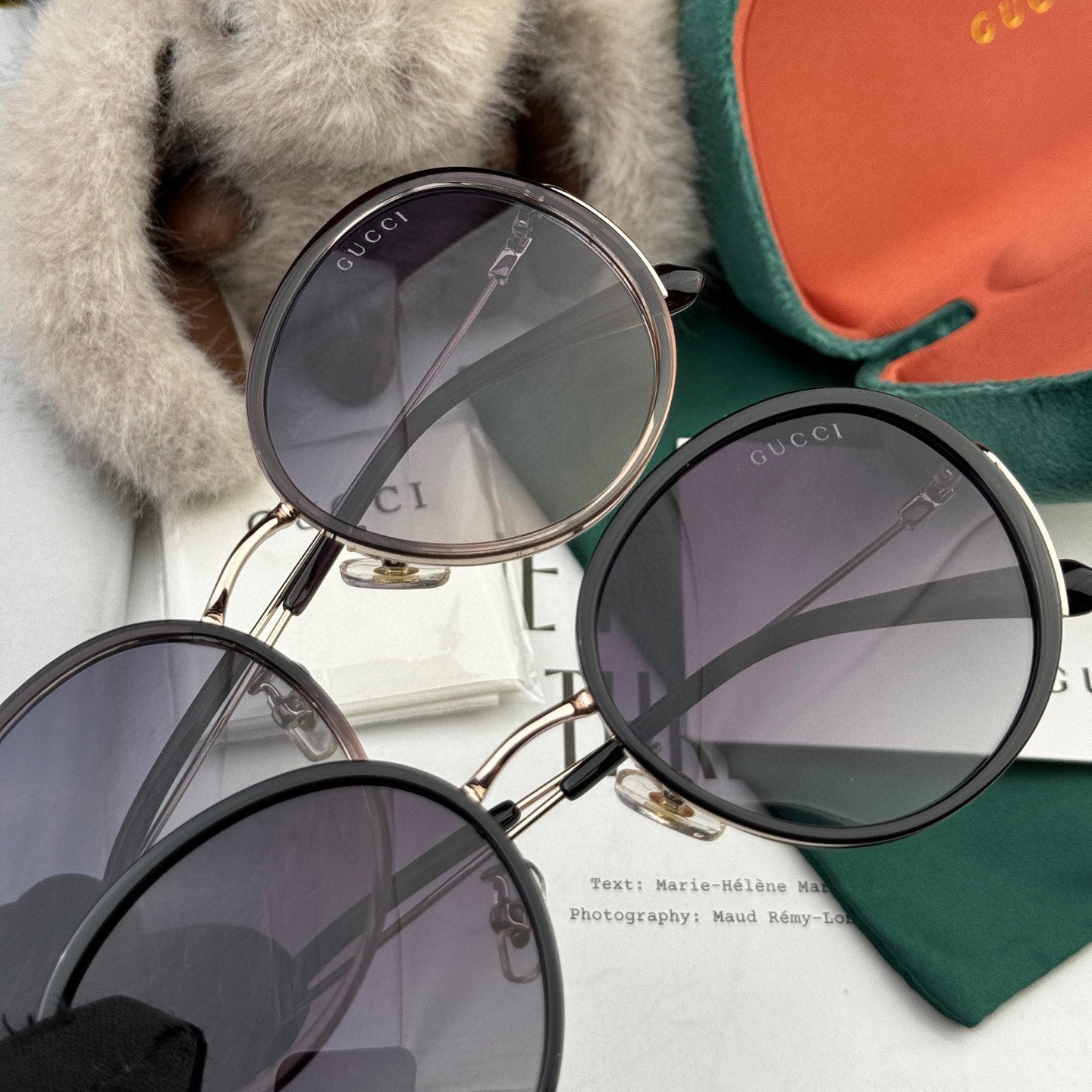 ROUND FRAME SUNGLASSES G0640 IN ACETATE AND METAL