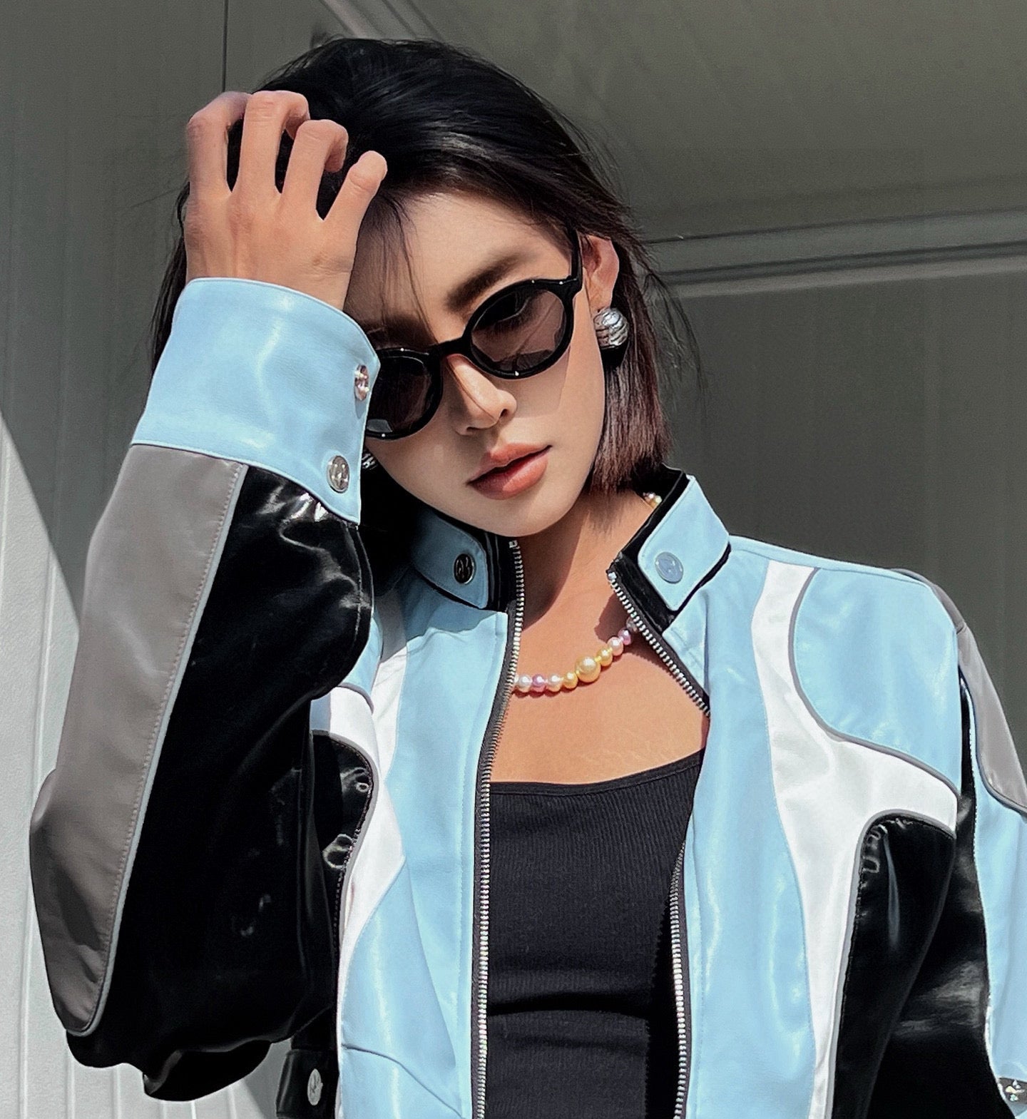 ROUND FRAME SUNGLASSES G6910 IN ACETATE