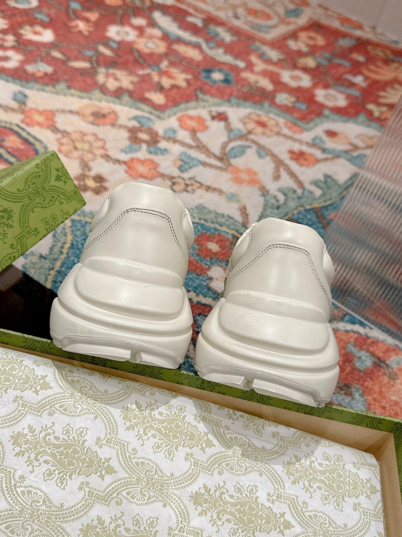 GG RHYTON TRAINER WHITE CALFSKIN