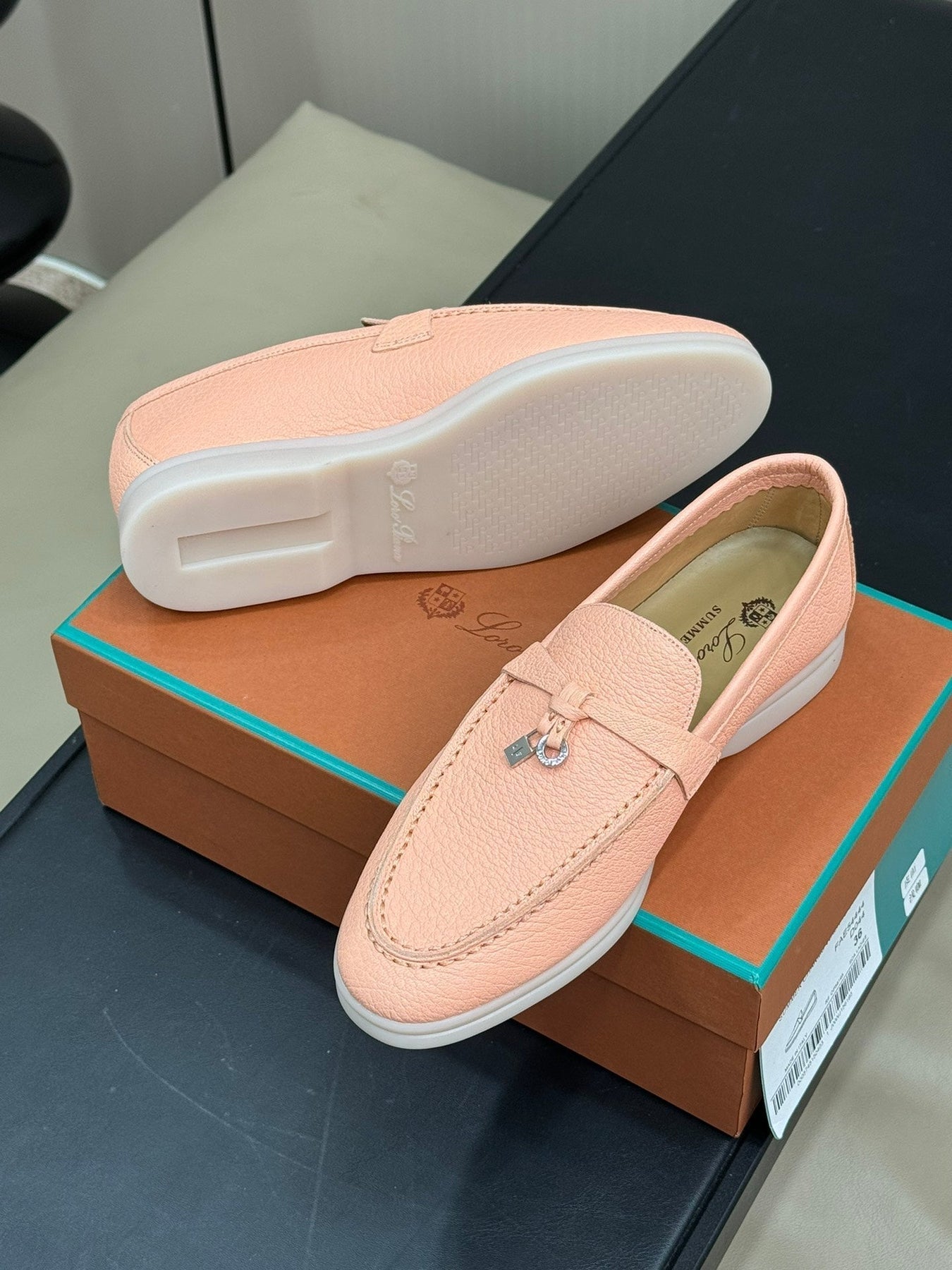 LP SUMMER CHARMS WALK LOAFERS CANTANLOUPE LAMBSKIN