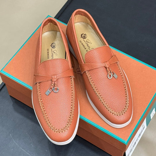 LP SUMMER CHARMS WALK LOAFERS TANGERINE LAMBSKIN