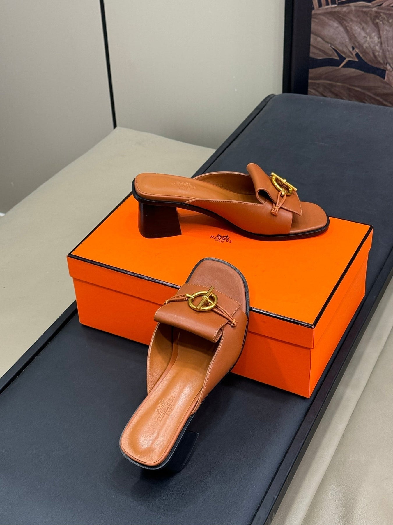 ISLE SANDAL IN BRONZE BROWN CALFSKIN