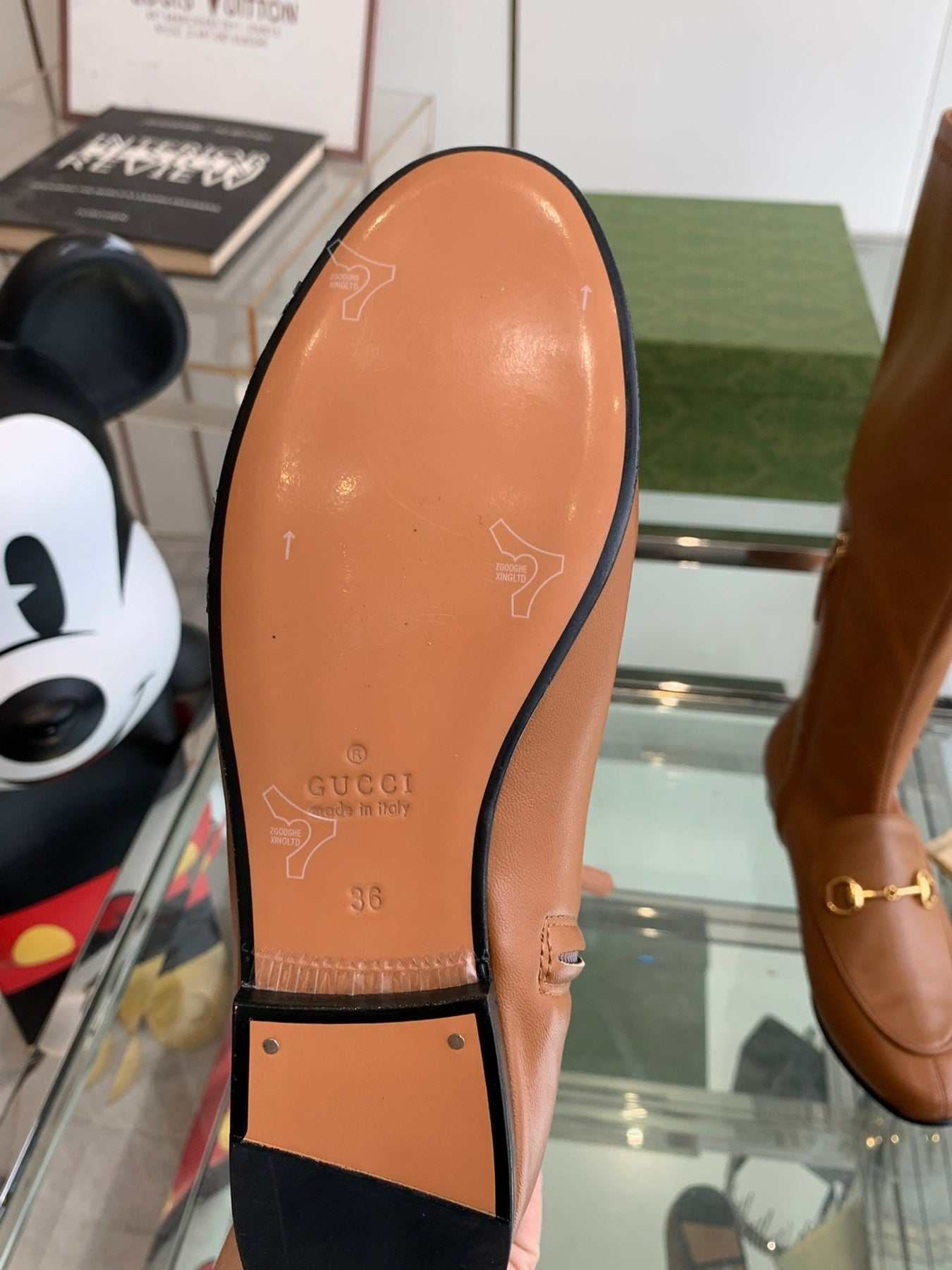 GG KNEE HIGH BOOTS WITH HORSEBIT IN CHOCOLATE BROWN CALFSKIN