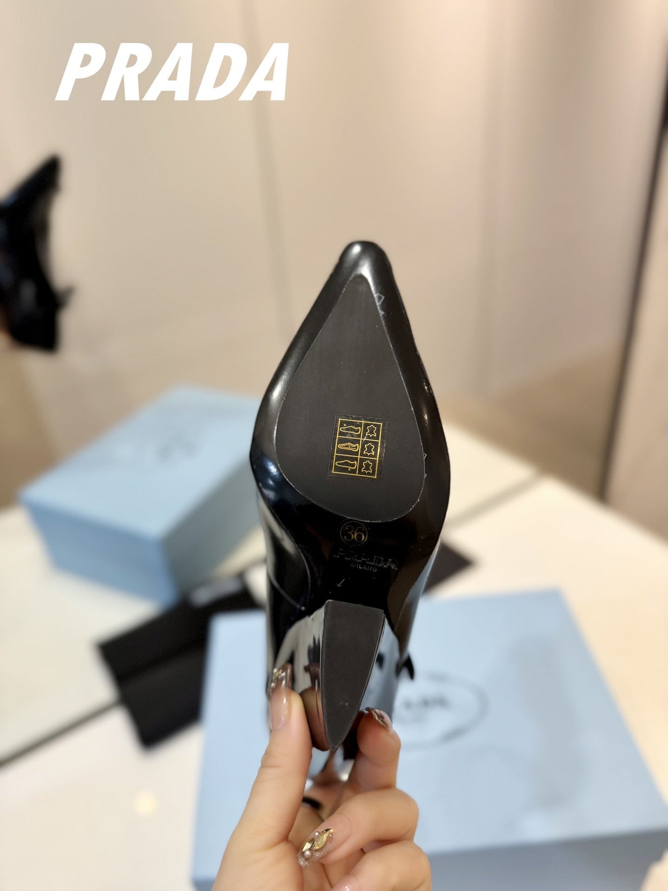 PRA BRUSHED PUMPS BLACK LAMBSKIN