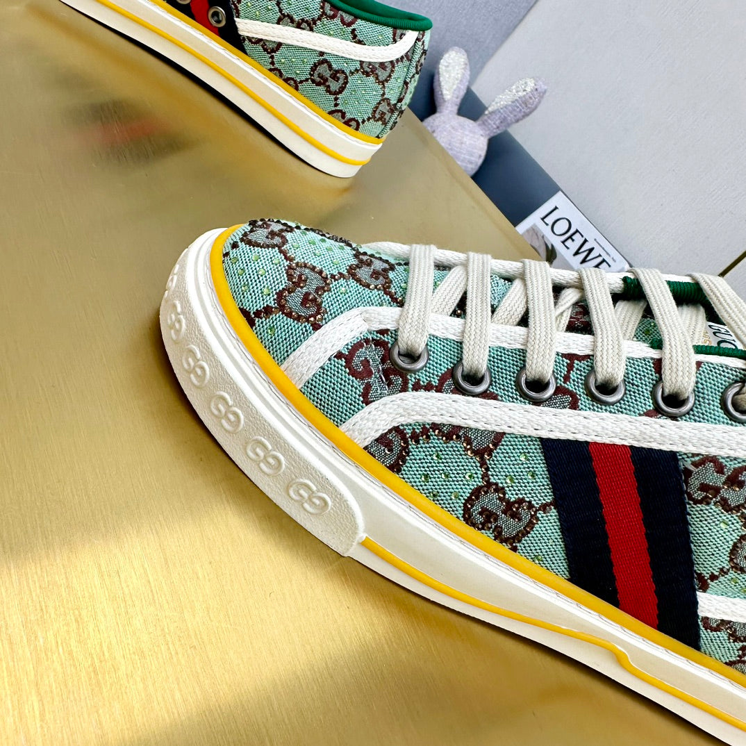 GG TENNIS 1977 TRAINER FERN CANVAS