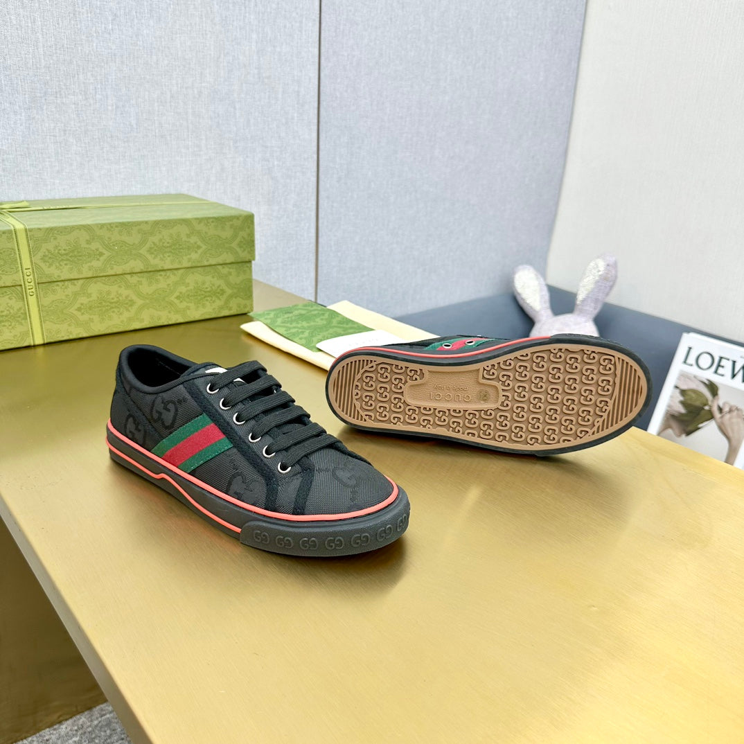 GG TENNIS 1977 TRAINER BLACK CANVAS
