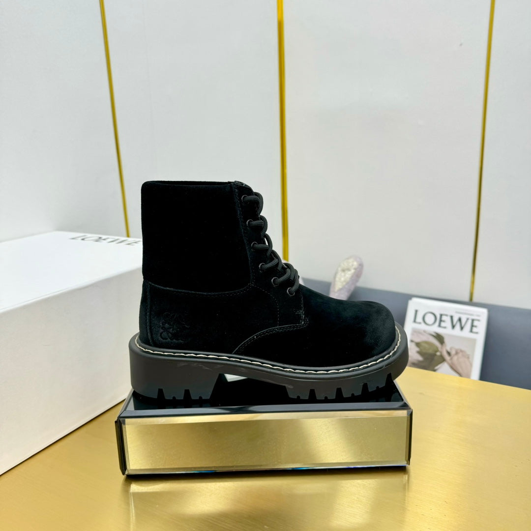 LW SIERRA COMBAT BOOT BLACK SUEDE