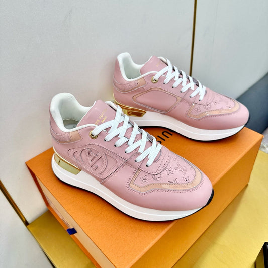 NEO RUN AWAY SNEAKER IN ROSE PINK CALFSKIN