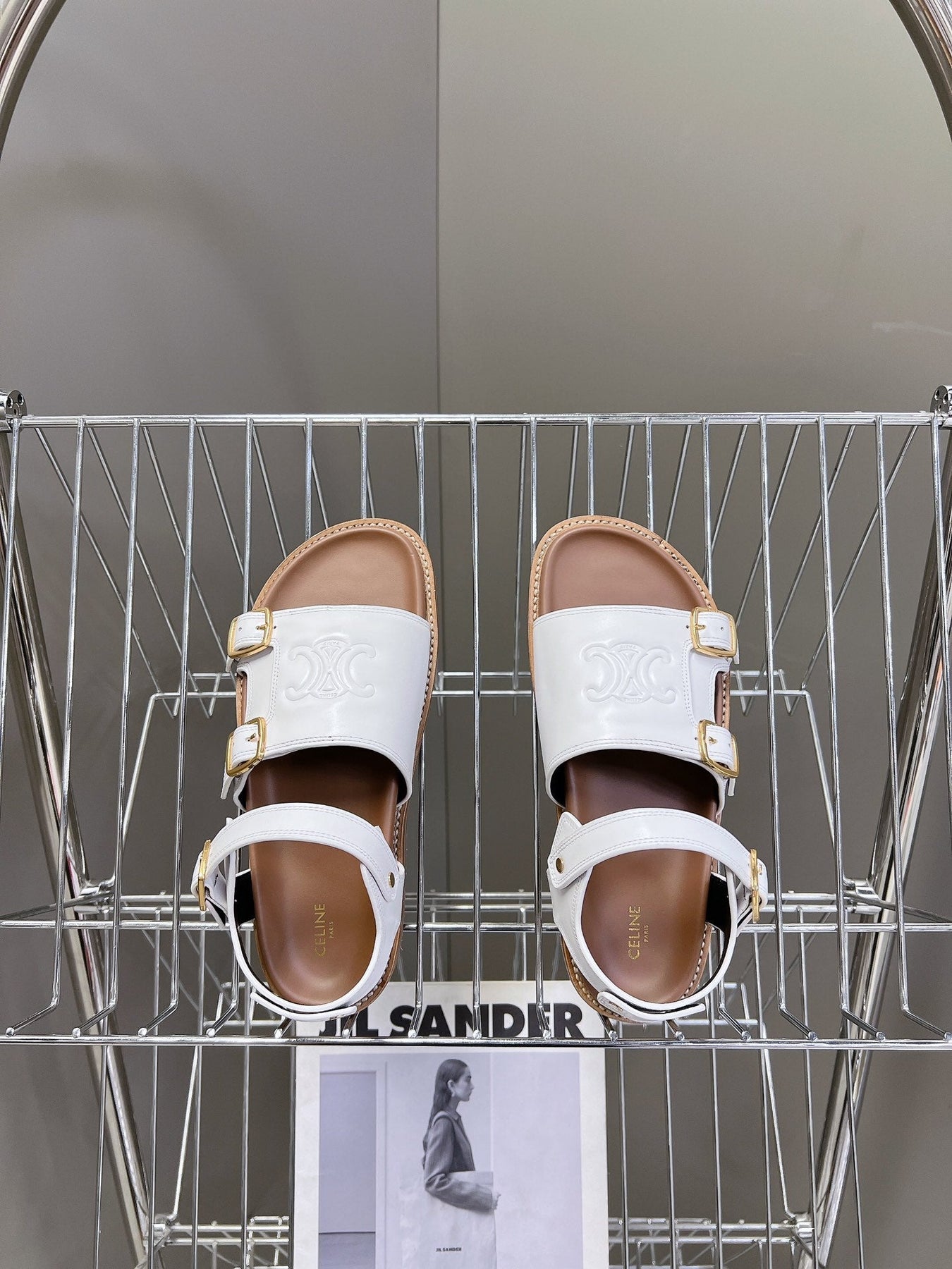 MINO SANDAL IN WHITE CALFSKIN