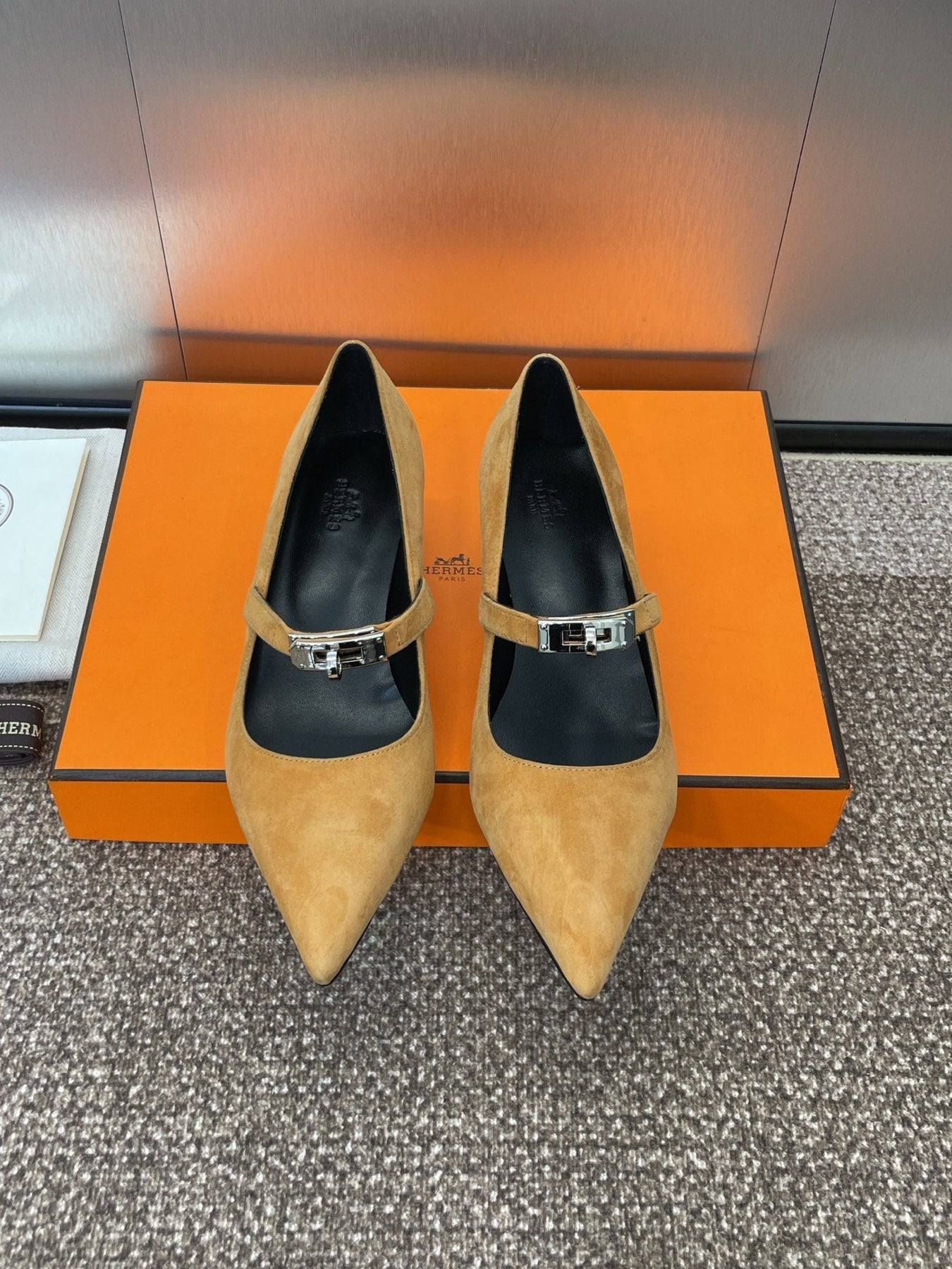 KIARA 40 MM PUMP IN BRONZE BROWN SUEDE