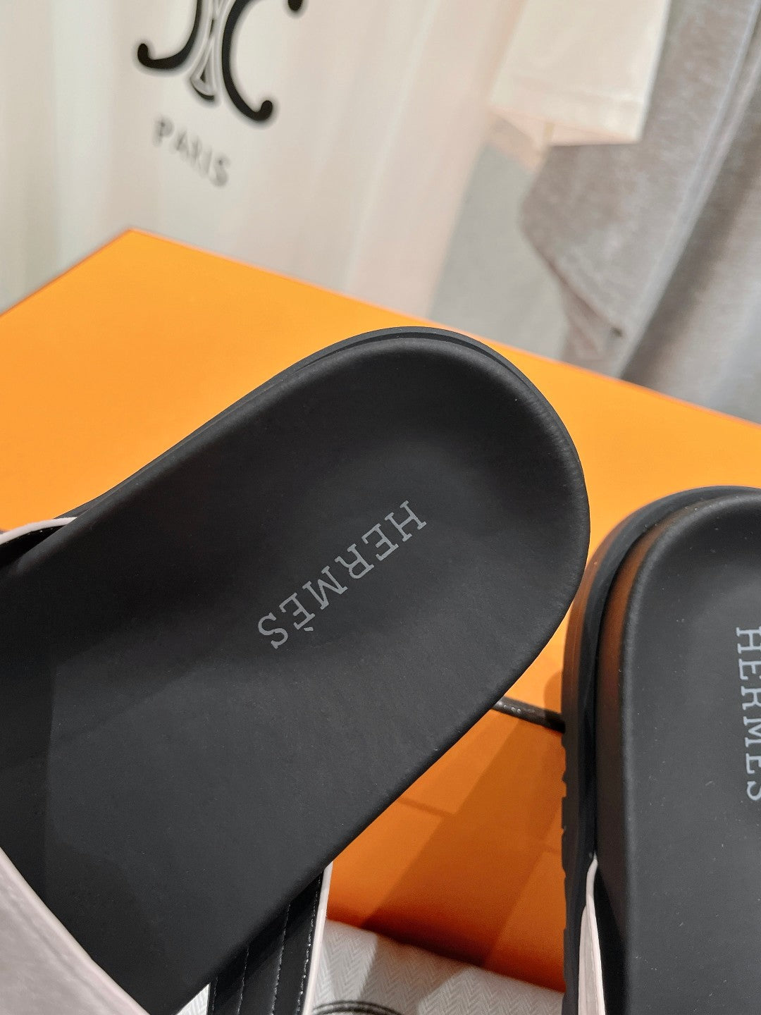 EMPIRE SANDAL BLACK MIX LIGHT GRAY SUEDE