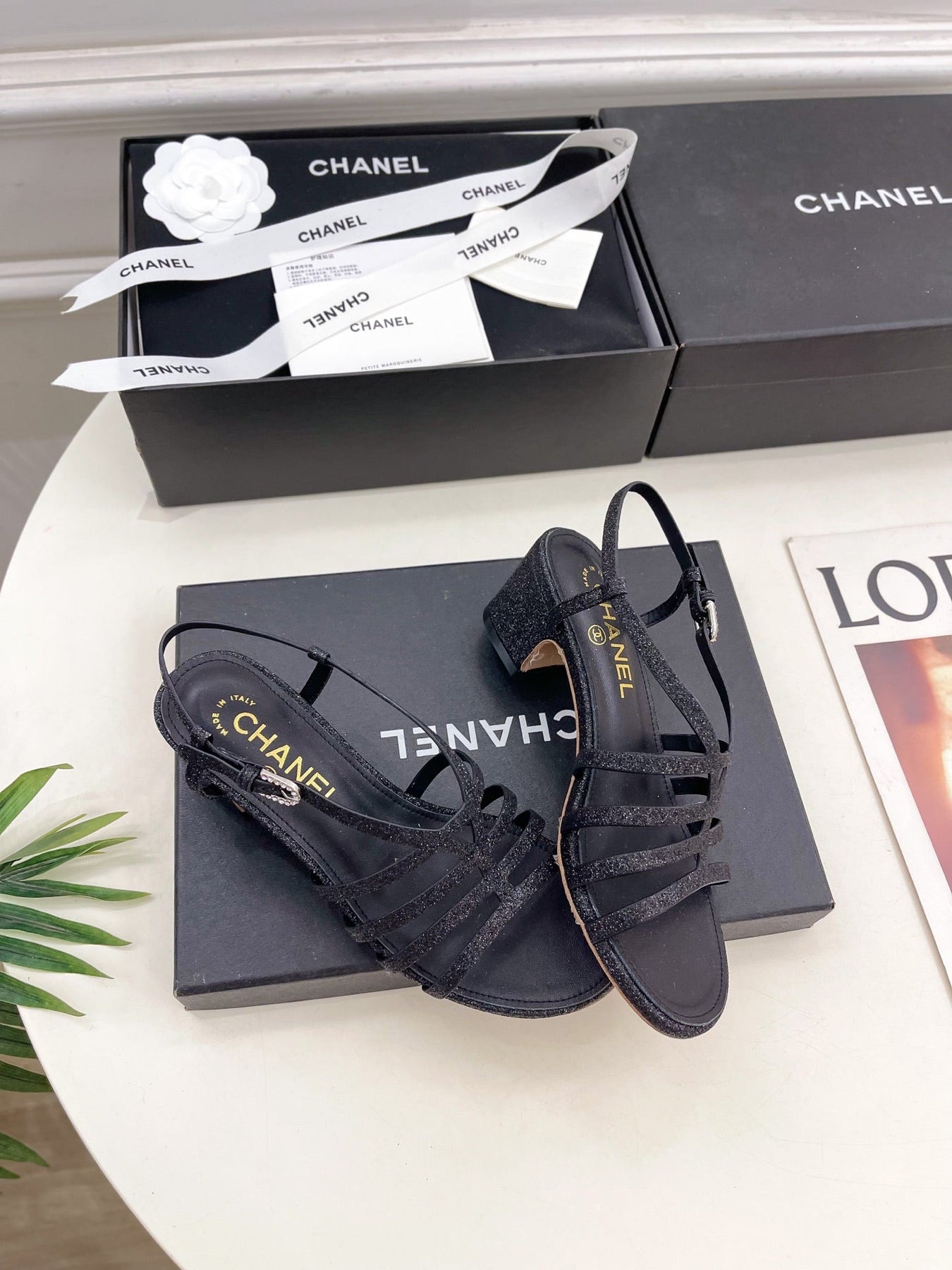 BLACK ROMAN 5 CM SANDALS