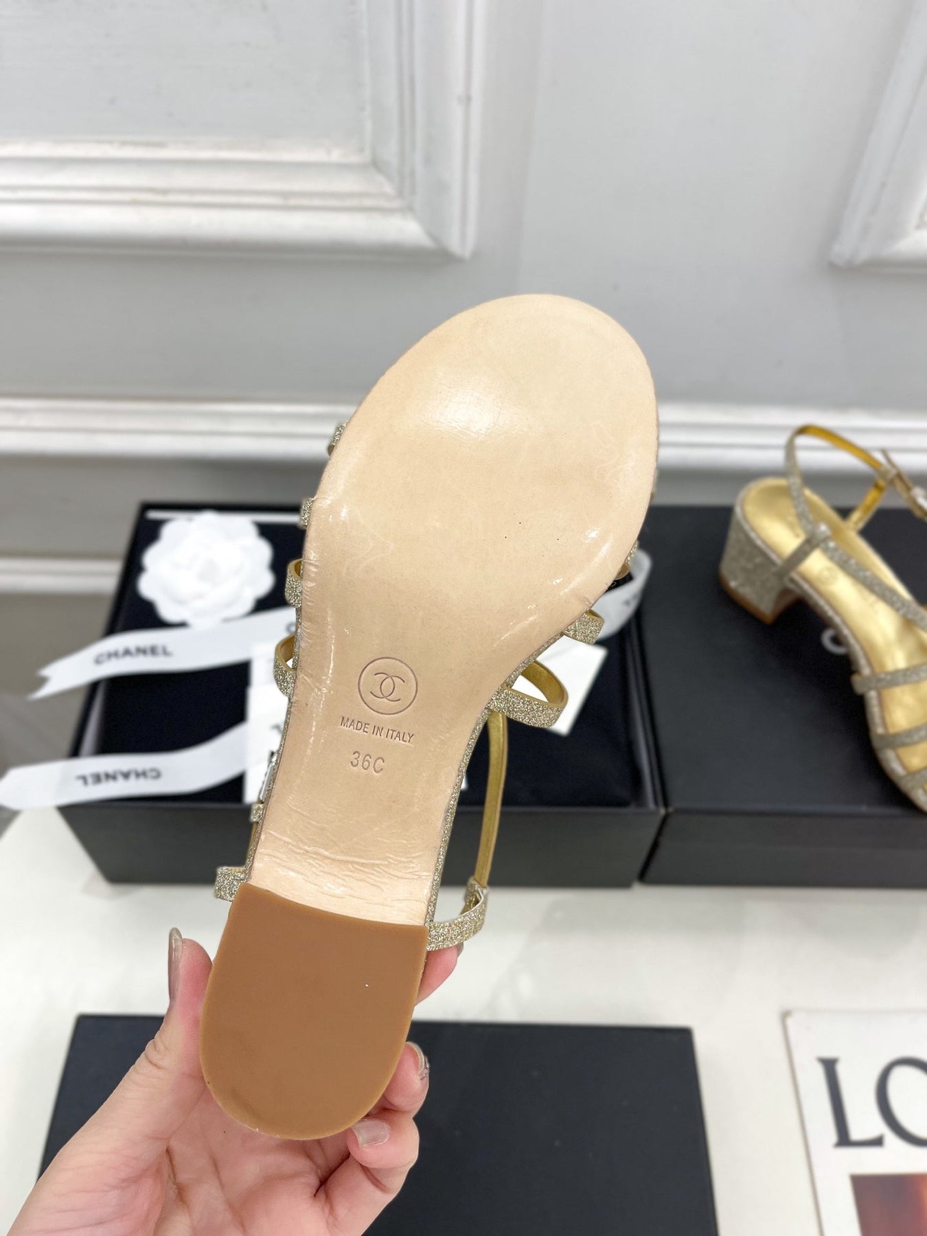 GOLD ROMAN 5 CM SANDALS