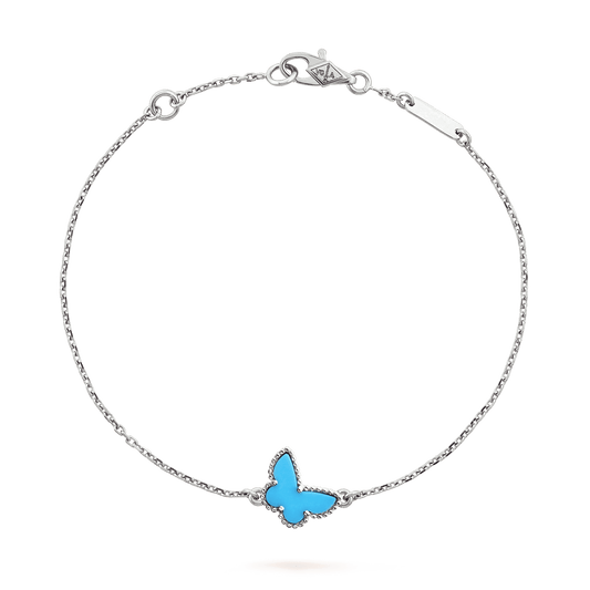 BUTTERFLY TURQUOISE SILVER BRACELET