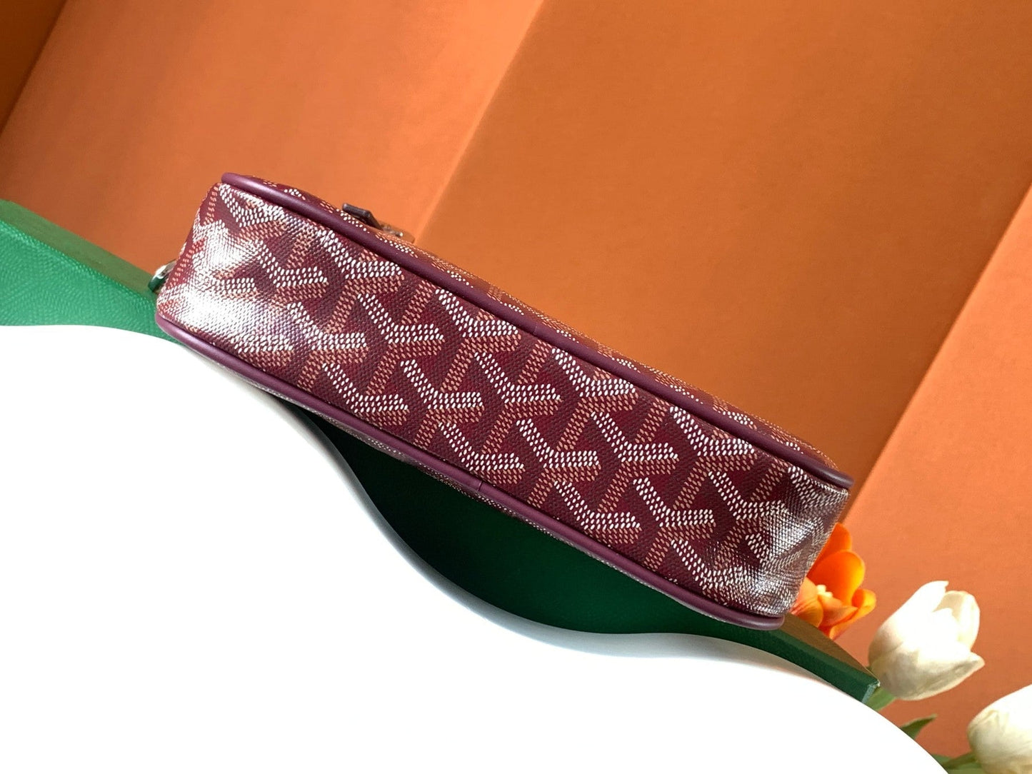 GOYA SECOND-HAND TOAST BAG 21CM BURGUNDY CANVAS